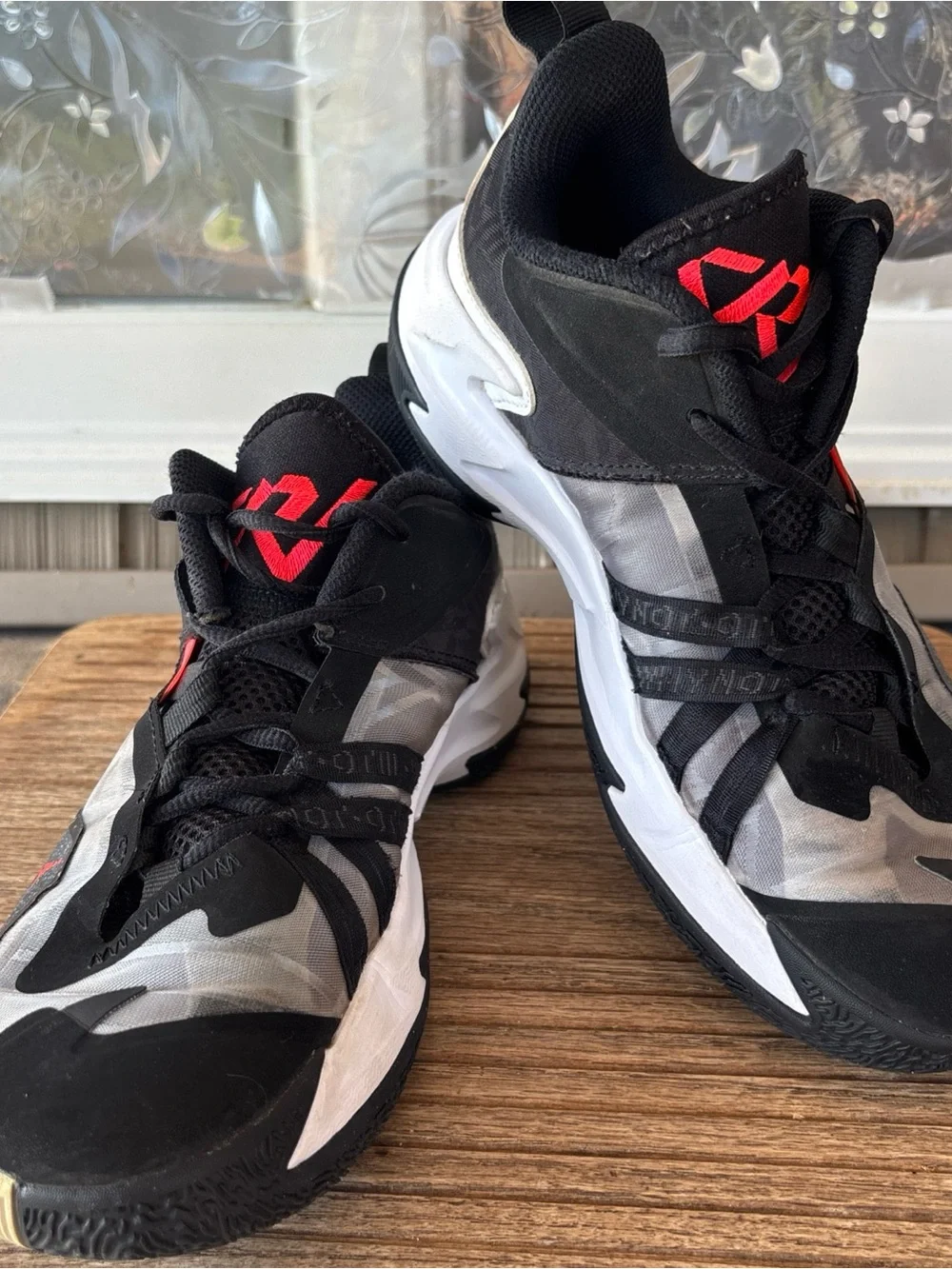 Jordan Kids Black/Red/White Basketball Sneakers